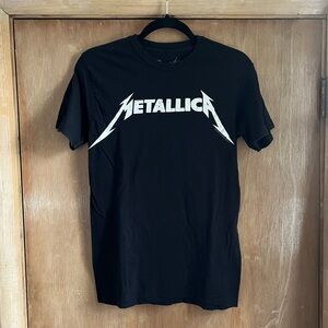 Bravado Woman’s Black and White Metallica Short Sleeve Tee